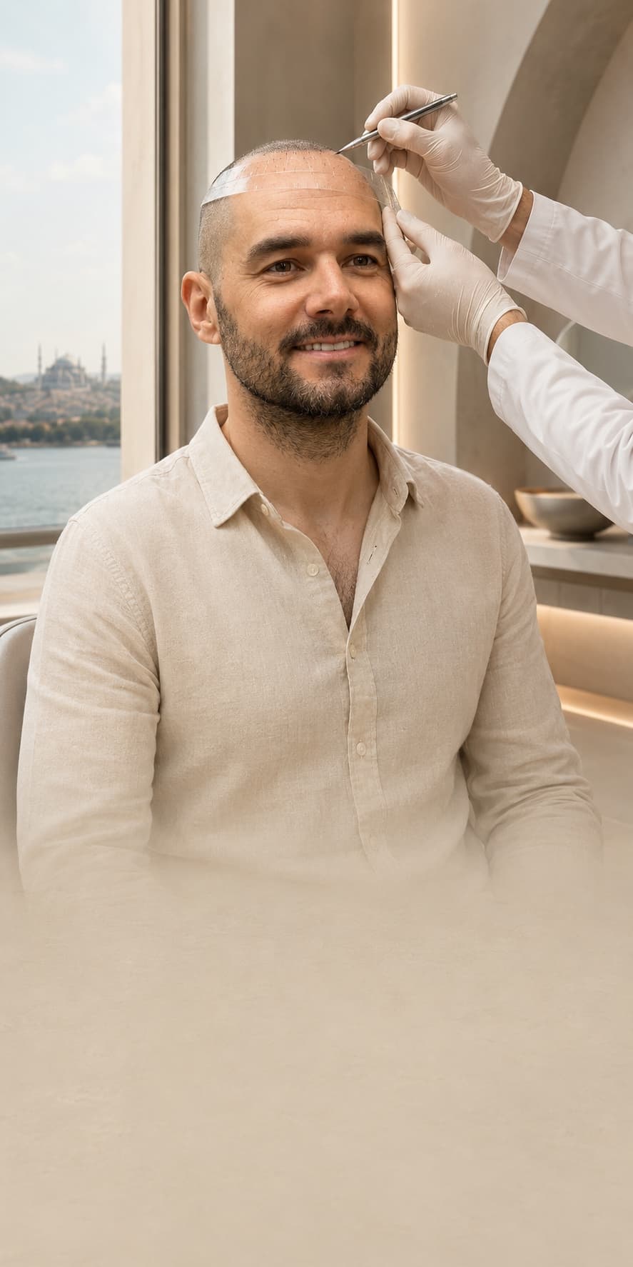 Consulenza di mappatura dell'attaccatura, con vista su Istanbul